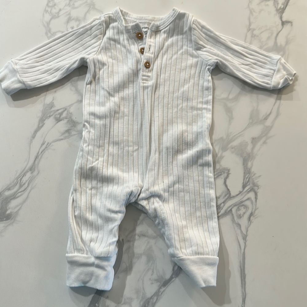 Baby long-sleeve cotton jumpsuit